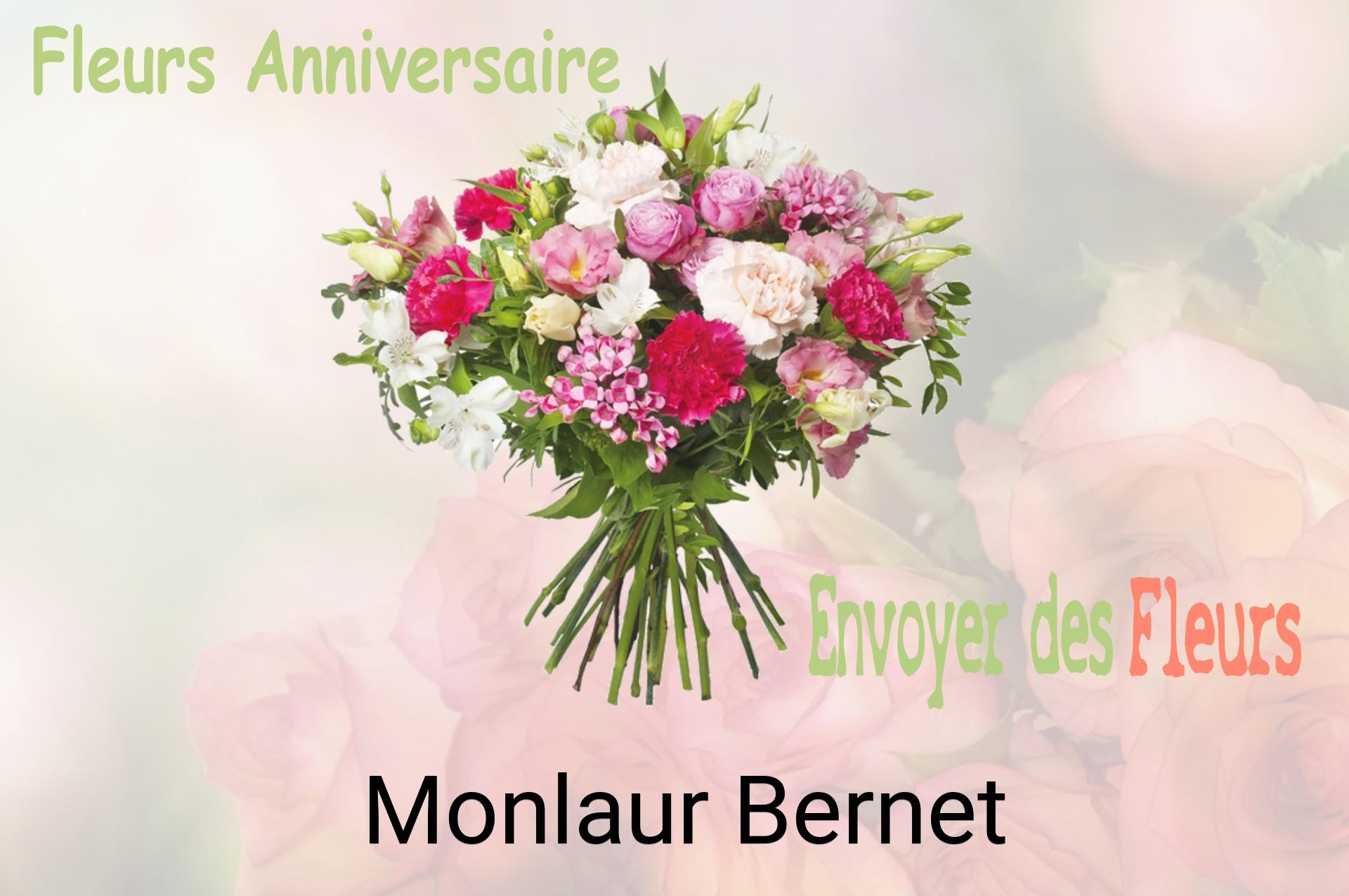Bouquet de fleurs d’anniversaire livré à Monlaur-Bernet