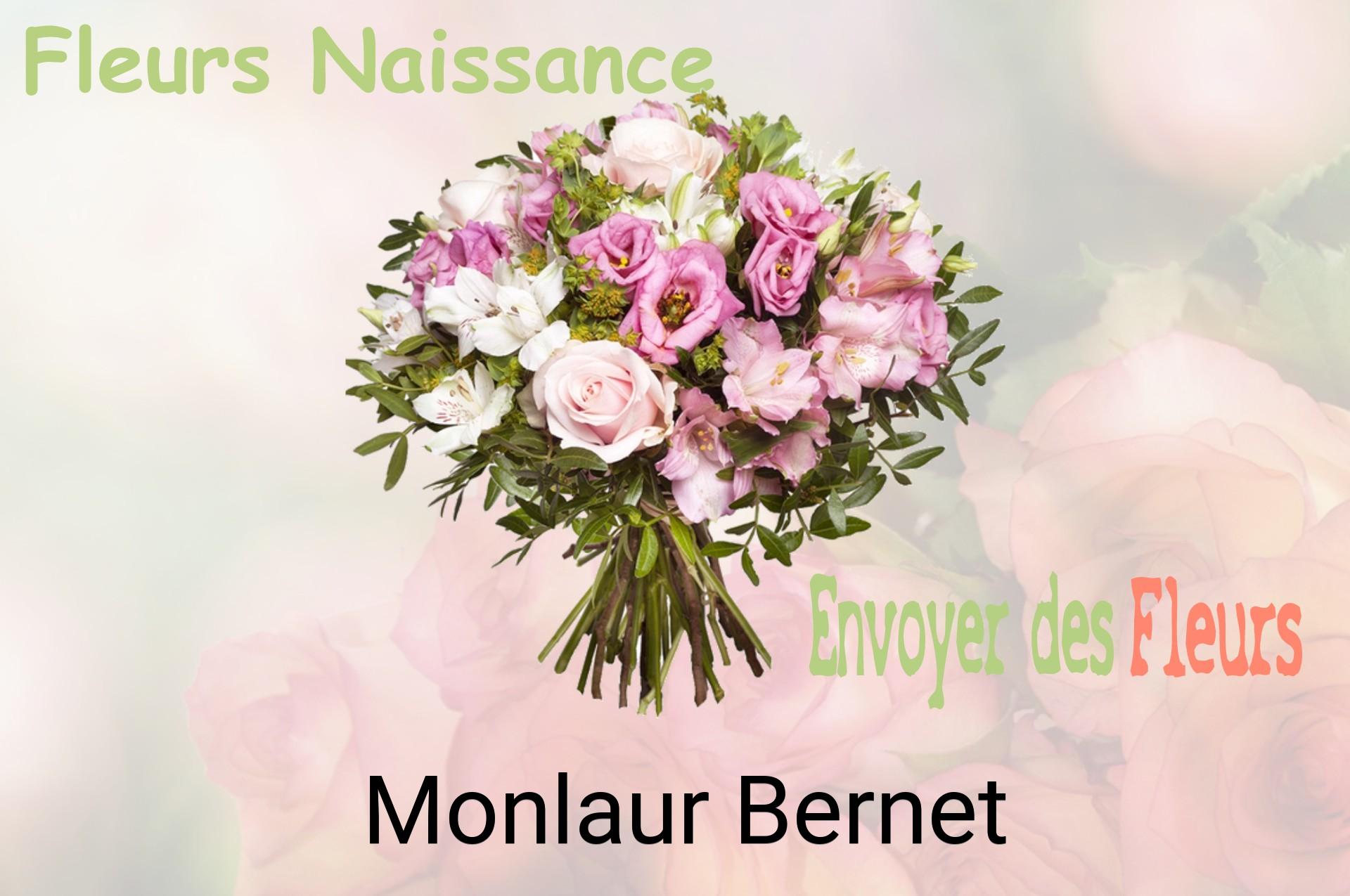 Bouquet de fleurs de naissance livré à Monlaur-Bernet